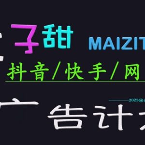 2025麦子甜广告计划实操教程 多平台短视频变现零基础可上手-雨叶虚拟资源网