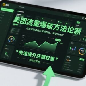 美团店铺流量爆破实操 付费流提权重带动自然流全教程-雨叶虚拟资源网