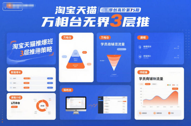 淘宝天猫原创高阶推爆班第75期 万相台无界3层推实操教程
