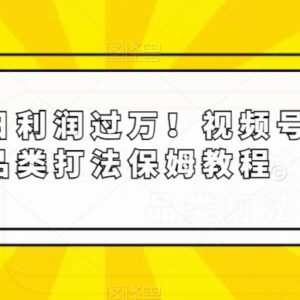 视频号滋补品类带货保姆级教程 中老年赛道实操运营全攻略-雨叶虚拟资源网