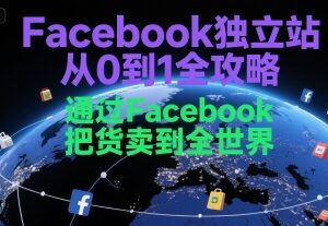 Facebook独立站从0到1实操全攻略 跨境卖货完整操作教程-雨叶虚拟资源网