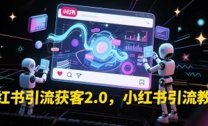小红书引流获客2.0实操教程 从0到1掌握账号起号运营获客方法-雨叶虚拟资源网