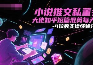 知乎短篇小说推文混剪玩法 日入3-4位数全流程实操经验分享-雨叶虚拟资源网