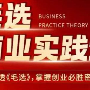 《毛选》商业实践论课程分享 掌握创业战略战术核心方法-雨叶虚拟资源网