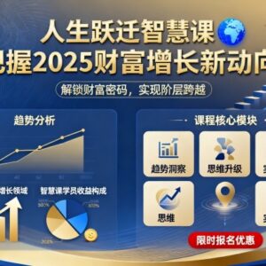 2025财富增长新动向解读 人生跃迁智慧课内容全梳理-雨叶虚拟资源网