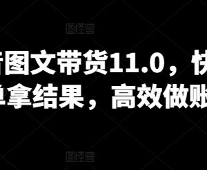 抖音图文带货11.0系统教程 全品类赛道运营快速起号出单指南-雨叶虚拟资源网