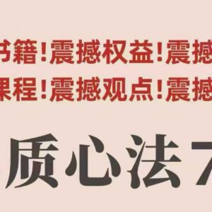 村西边老王本质心法7.0 配套视频课及电子版学习资料汇总-雨叶虚拟资源网