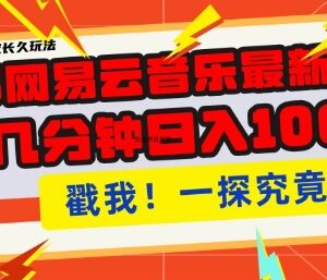 2025网易云音乐云梯计划操作指南 单账号月入过万可批量运营-雨叶虚拟资源网