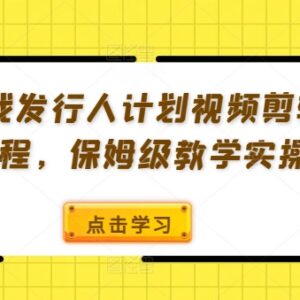 游戏发行人计划保姆级教学 零基础视频剪辑实操全流程课程-雨叶虚拟资源网