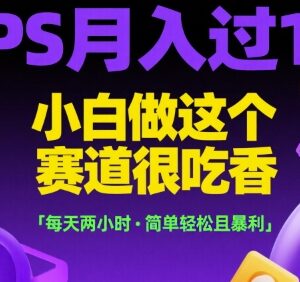 适合小白的PS赚钱副业教程 每天2小时可做到月入过万-雨叶虚拟资源网