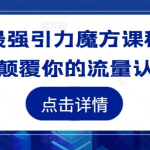 2024引力魔方系统实操教程 淘宝电商运营推广引流学习课程-雨叶虚拟资源网