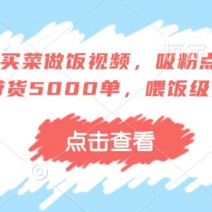 AI动物买菜做饭短视频制作教程 橱窗带货实操方法分享-雨叶虚拟资源网
