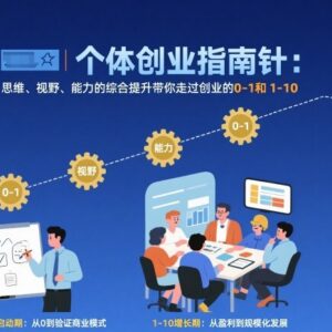 个体创业能力提升音频教程 助你完成创业从0到1到10全阶段进阶-雨叶虚拟资源网