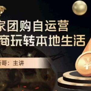 大新哥商家团购自运营课程 本地生活运营全流程实操指南-雨叶虚拟资源网