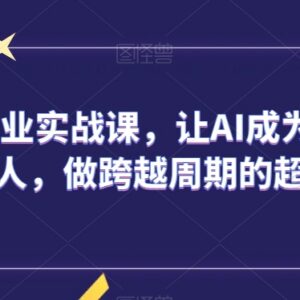 零基础AIGC商业实战课 掌握AI绘画文本等实用变现技能-雨叶虚拟资源网