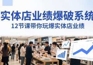 12节实体店业绩爆破系统课 生意人必备门店引流营收提升教程-雨叶虚拟资源网