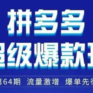 拼多多超级爆款班64期3月28-29日线下课PDF及思维导图资料合集-雨叶虚拟资源网