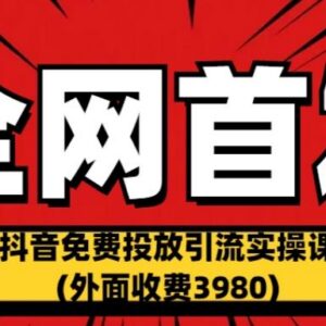 原售价3980的多平台免费引流实操课 抖音B站小红书均适用-雨叶虚拟资源网
