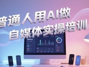 零基础普通人AI做自媒体教程 从内容创作到直播运营全指南-雨叶虚拟资源网