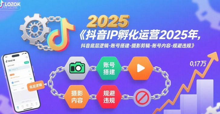 2025年抖音IP孵化运营教程 含底层逻辑账号搭建剪辑全流程