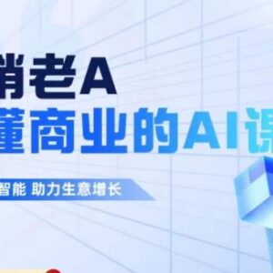 营销老A商业AI人工智能课 学习AI应用方法助力生意增长-雨叶虚拟资源网