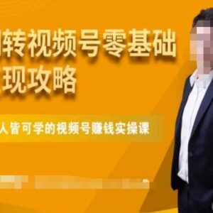 微信视频号零基础变现全攻略 从定位到运营全流程实操教程-雨叶虚拟资源网