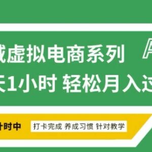全域虚拟电商变现实操教程 拼多多虚拟店从开店到盈利全指南-雨叶虚拟资源网