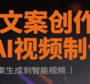 AI文案创作与智能视频制作实战课 从工具使用到内容落地教程-雨叶虚拟资源网