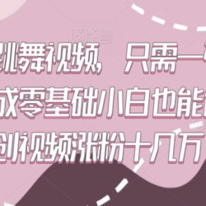 零基础用一张照片AI一键生成高质量跳舞原创视频涨粉教程-雨叶虚拟资源网