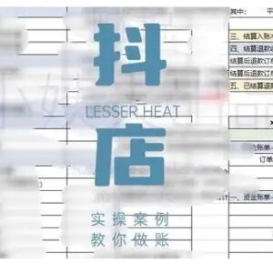 抖音小店对账全攻略 核心逻辑实操技巧及电商财务管理指南-雨叶虚拟资源网