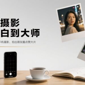 零基础手机摄影系统教程 从小白到拍出朋友圈高赞大片-雨叶虚拟资源网