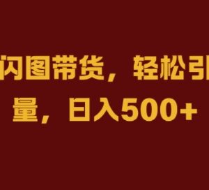 抖音闪图图文带货实操教程 零实拍零混剪快速起号涨粉出单-雨叶虚拟资源网