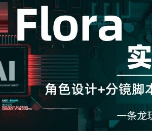Flora AI创意实战课 从角色设计分镜到视频生成全流程教学-雨叶虚拟资源网