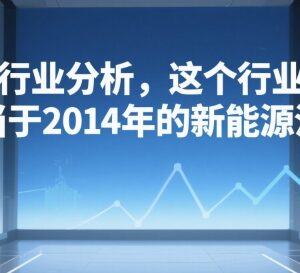 付费行业分析：当下哪些赛道发展潜力堪比2014年新能源汽车-雨叶虚拟资源网