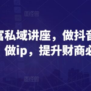财商创富私域讲座合集 含IP打造创业运营财商提升干货-雨叶虚拟资源网