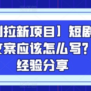 短剧拉新项目实操干货 今日话题类引流文案写作技巧分享-雨叶虚拟资源网