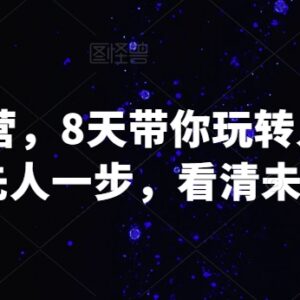 8天AI创业营系统课程 掌握人工智能创业核心能力把握行业机遇-雨叶虚拟资源网
