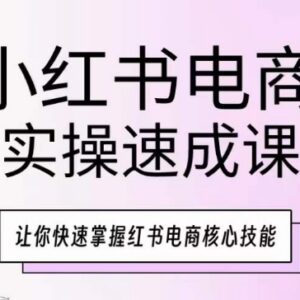 小红书电商实操速成课 从零掌握开店引流爆单全流程技能-雨叶虚拟资源网