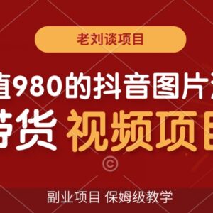 抖音图片滚动带货视频副业项目详解 保姆级入门实操教学-雨叶虚拟资源网