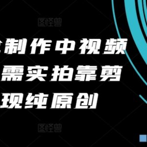 2024美食制作中视频项目玩法 无需实拍靠剪辑做纯原创获收益-雨叶虚拟资源网