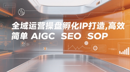 全域运营IP打造全流程实操 含AIGC SEO SOP及私域成交方法