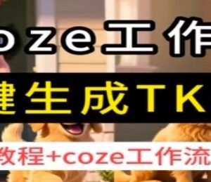 Coze工作流一键生成TK动画保姆级教程 零基础入门AI智能体-雨叶虚拟资源网