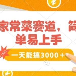 家常菜赛道掘金实操方法 无烹饪经验也可轻松上手获高收益-雨叶虚拟资源网