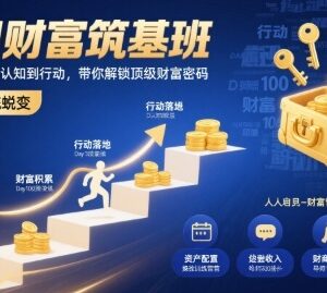 百日财富筑基班全解析 普通人从认知到行动的财富提升指南-雨叶虚拟资源网