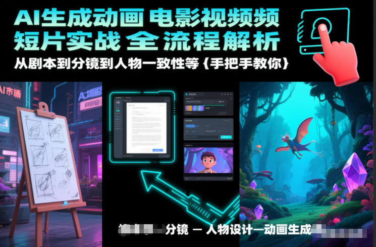 AI生成动画短片全流程实战教程 从剧本分镜到人物一致性指南