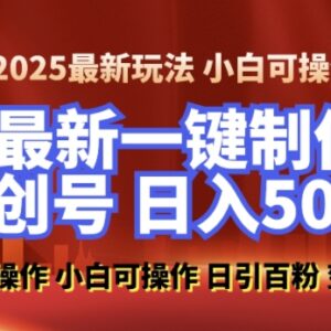 2025零基础打造100%过原创美女抖音号 日引百粉后端变现攻略-雨叶虚拟资源网