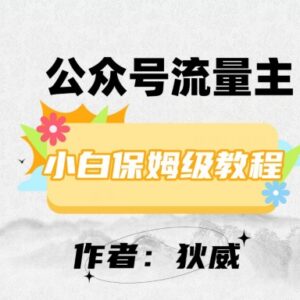 2024公众号流量主红利项目 0基础每天十几分钟月入超千元-雨叶虚拟资源网
