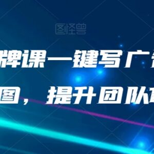 AI闪电品牌课实操教学 一键生成文案创意图提升团队效率-雨叶虚拟资源网