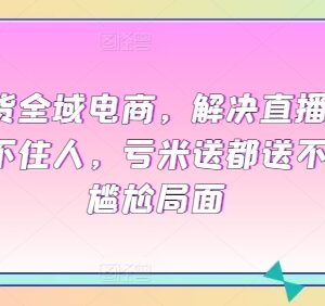 直播带货全域电商运营指南 解决直播间流量留存转化各类难题-雨叶虚拟资源网