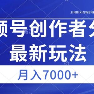 视频号广告分成最新玩法 低门槛做内容半个月收益可达3000+-雨叶虚拟资源网